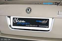 Auto tuning: Licence plate rear frame - chrom Lim.