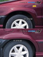 Auto tuning: Wide fender trims - for paint