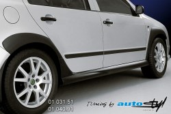 Auto tuning: Pair of side skirts - black design*