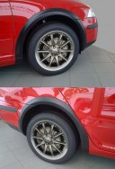 Auto tuning: Plastic fender welt - black desen - sedan/combi