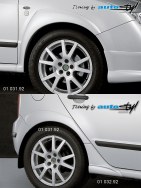 Auto tuning: Wide fender trims set + 01 032.92 - for paint